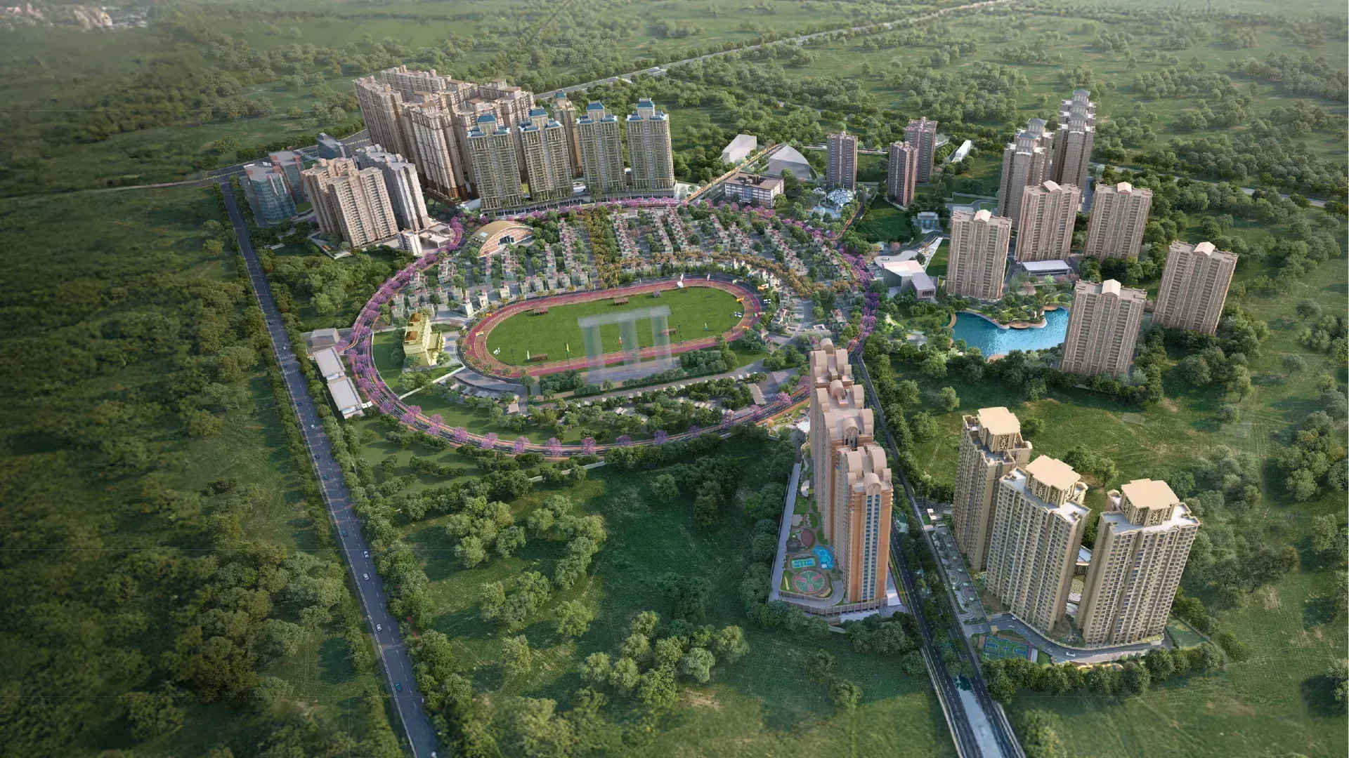 Spacious Township & Green Landscaping